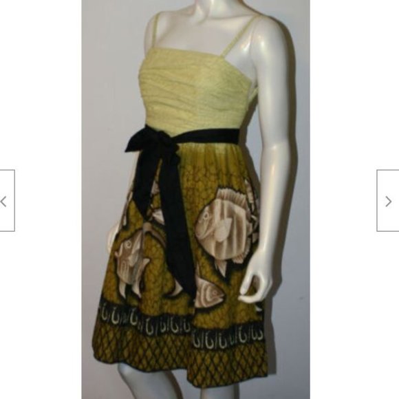 Vanessa Virginia Baxter Bay Dress 4 Fish Vintage - Picture 7 of 10